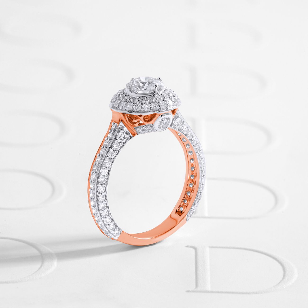 Pierścionek zaręczynowy „Świt” — Złoto 585, diament 0,25 ct, certyfikat